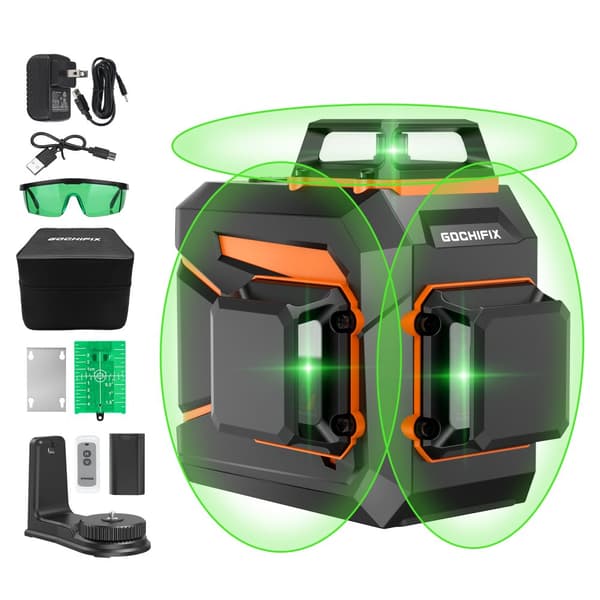 Laser Level 3x360 itsetasaava vihreä valo lasertasotyökalu seinäkiinnitysjalusta 100 jalkaa Lazer Nivel Laser Ladattava akku