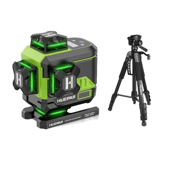 Laseravståndsmätare, 16 linjer, Bluetooth-anslutning, SET-4 med mått