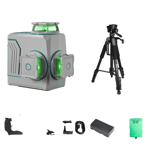 Laser Niveau Kombinations Sæt, Grøn Stråle, Selvnivellerende, T03CG-SET-1 T03CG-SET-2