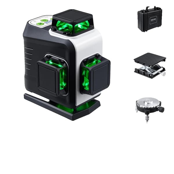 4D Vihreä Laser-taso, jossa on korkea tarkkuus ja itsetasaus, IP54-vesitiivis,G60 1,6M