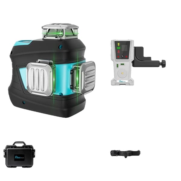 3D Grøn Selvnivellerende Laser Værktøj, 3 x 360° Projektion, Fjernbetjening,DJ03CGA-DLR-8RGDJ03CGA-DLR-8RG