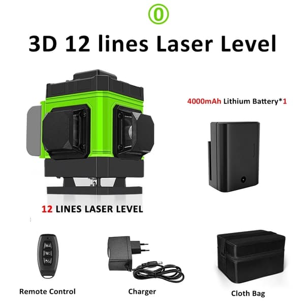 Laser Niveauværktøj, Høj Præcision, Vandtæt Design,ME16CME16C