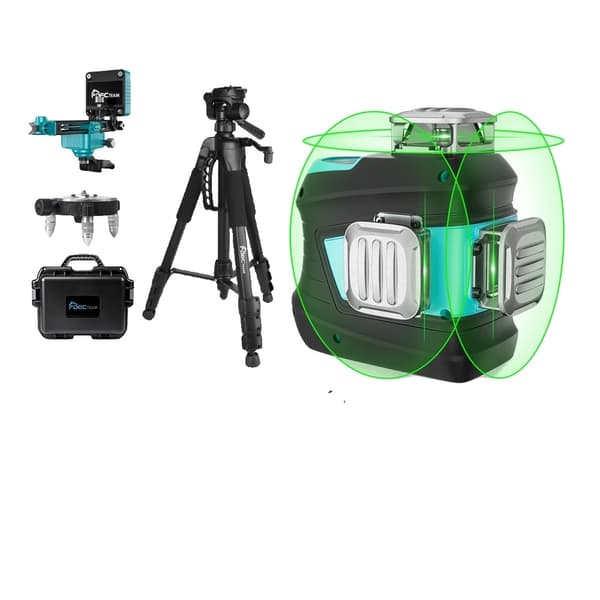 3D Grøn Laser Niveau, Fjernbetjening, 360° Projektion, Vandtæt Design,DJ03CGA-DT14A