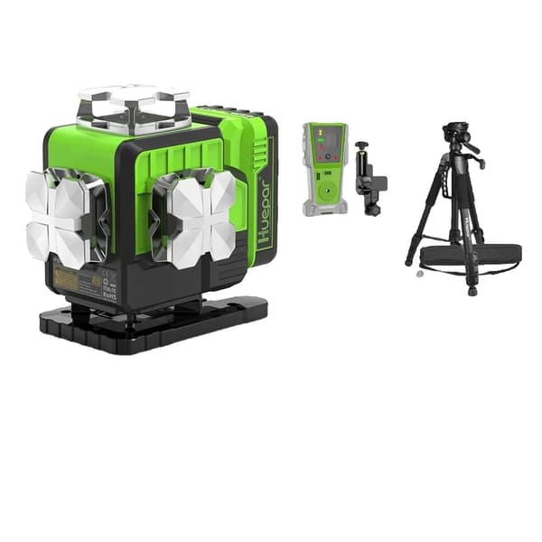 Huepar 4D Laser Niveau, 16 Laserlinjer, Bluetooth Kontrol,P04CG-Hovedfoto
