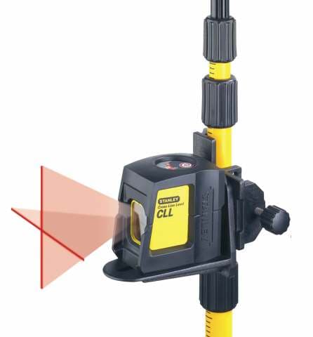 STANLEY CROSS LASER CLLI+POLE musta, Keltainen