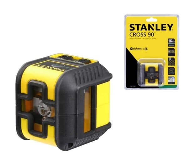 STANLEY CROSS LASER CROSS 90 GRØN Sort, Gul