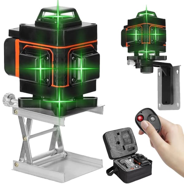 Laser-taso, 16 viivaa tarkkuutta varten, itsesäätyvä jopa 3°,Tyyppi3