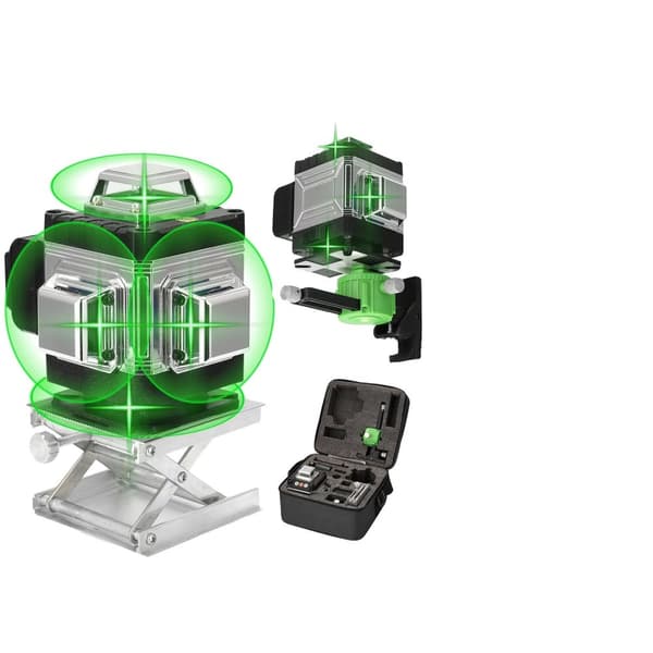 4D 16 Linjan Laseritaso, Itse Tasapainottava Tarkkuus, Kirkas Vihreä Näkyvyys,Setti 2 4D B EU Plug