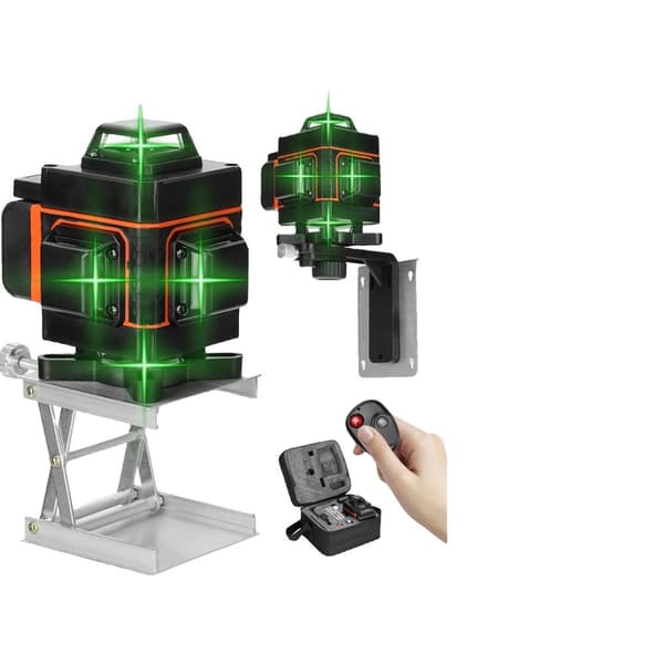 4D 16 Linjan Laseritaso, Itse Tasapainottava Tarkkuus, Kirkas Vihreä Näkyvyys,Setti 2 4D B EU Plug