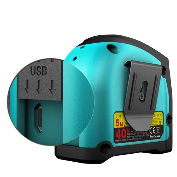 Laseravståndsmätare med linjal DT10-B3-40m