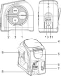 Miniatyrbild 10 av 10: Laseravståndsmätare med linjal DT10-B3-40m