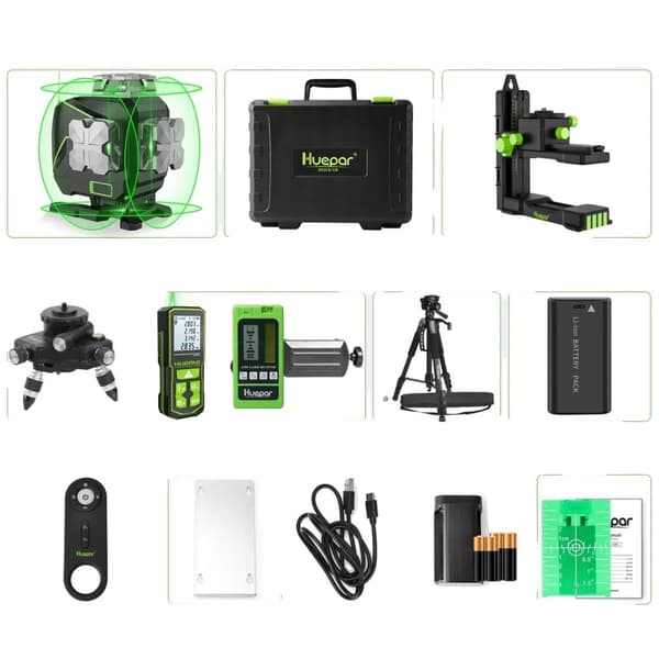 4D Laser Niveau, 360° Præcisionslinjer, Lang Driftstid,Hovedfoto