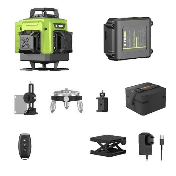 360 Laser Level, 4D 16Viivaa, Itse tasoittuva tila,4D 16Riviä