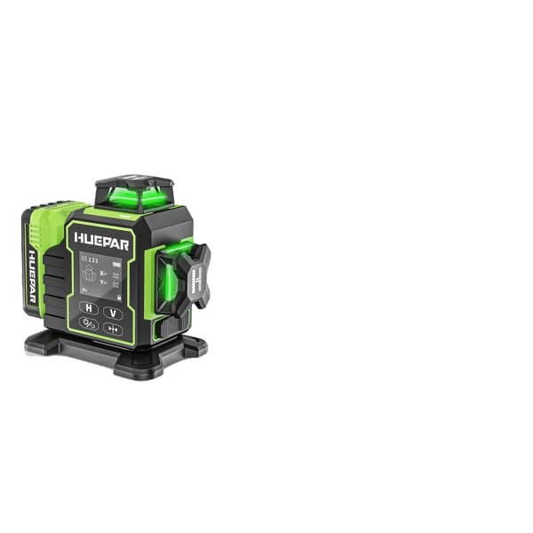 3D-laseritaso, 12 vihreää laserviivaa, kaukosäädin,3D-laseritaso