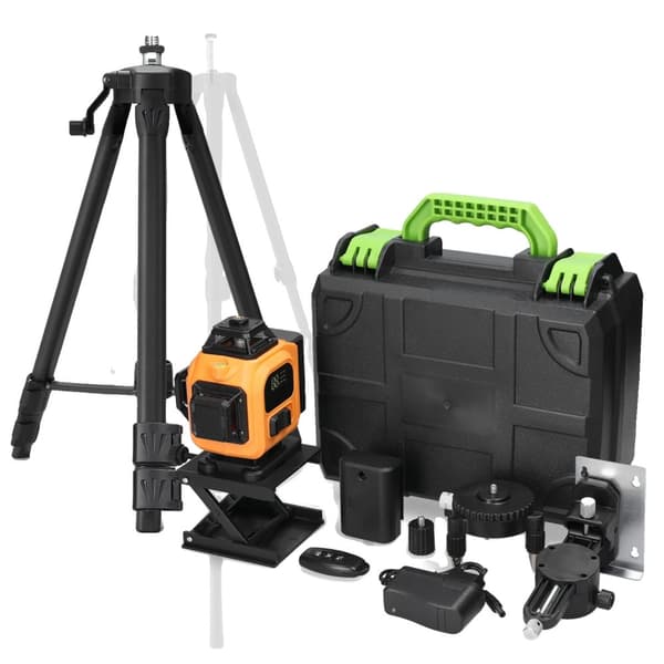 4D Laser Niveau, 16 Linjer Udgivelse, Selv-Niveauering Teknologi,EU -stik