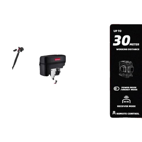 YEVOLT Grøn Laser Niveau, 12-Linjers Måling, Holdbar IP54 Beskyttelse,TP-YVGLL4XS12TB2P3X2