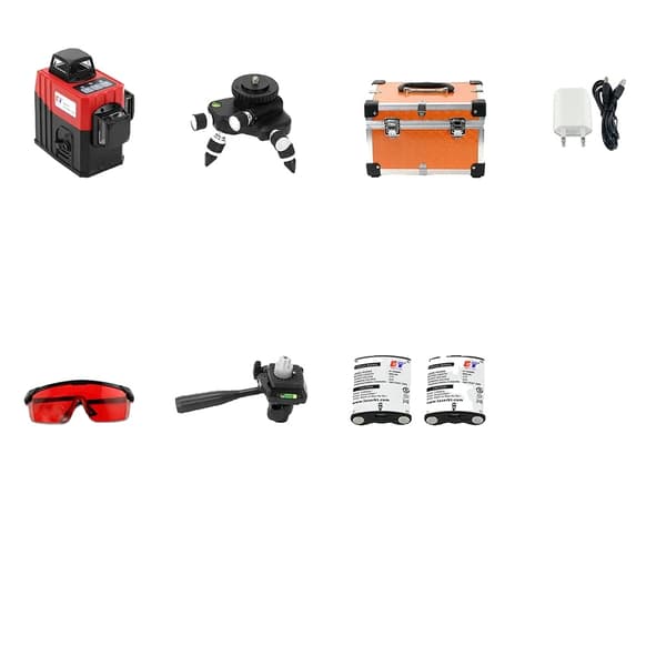 KaiTian 3D Laser Niveau, 12 Linjer Måling, ±2.2mm Præcision,360 laserniveau