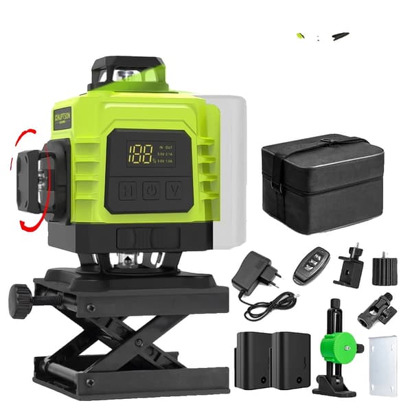 16 Liners Laser Niveau, 360° Rotation, Brugervenlige Kontroller,PLAB197