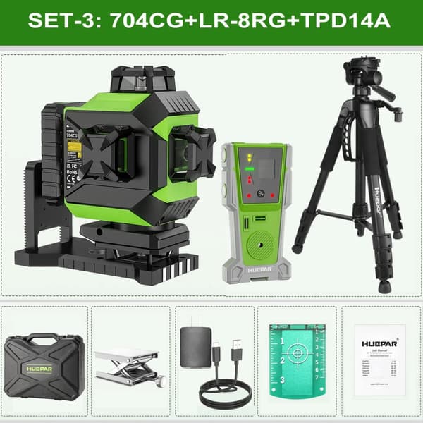 Laserlaser, 4D 16 linjer, justerbar ljusstyrka,SET-3 Huvudfoto
