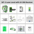 Pikkukuva 2 / 2: Huepar Laser Level, 16 Viivan Kohdistus, Korkea Tarkkuus ±2mm,SET-3