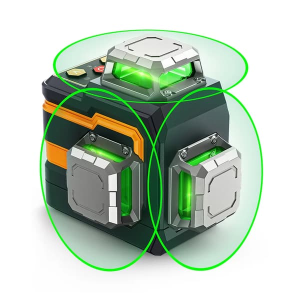CIGMAN CM-S01 Laser-taso, 360° Peitto, Bluetooth-ohjaus,CIGMAN CM-S01