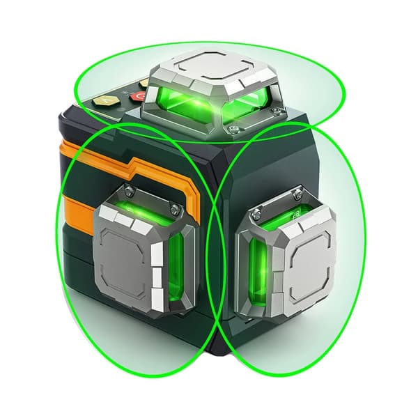 CIGMAN CM-S01 Laser-taso, 360° Peitto, Bluetooth-ohjaus,CIGMAN CM-S01