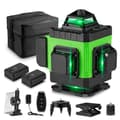 Miniatyrbild 1 av 5: YOFIDRA 4D 16 Linjer Lasernivå 360° Automatisk Nivelleringsverktyg Omnidirektionell Golv- och Väggnivåmaskin Med 2 batterier