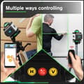 Miniatyrbild 6 av 6: YOFIDRA 16 Linjer Laserpass 4D 360° Automatisk Nivelleringsverktyg Omnidirektionell Golv- och Väggnivelleringsmaskin Med 2 batterier