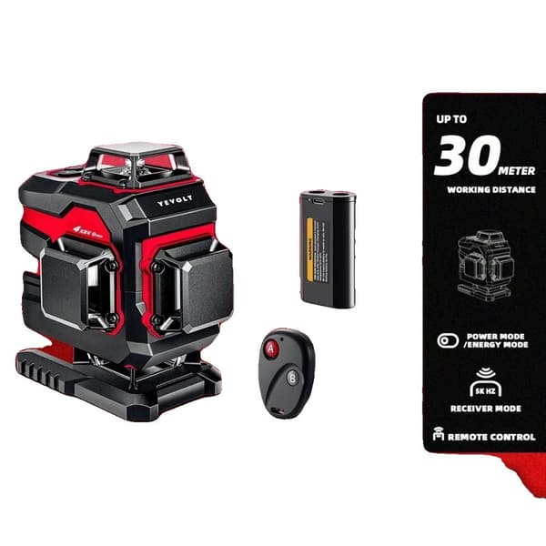 360° Grøn Laser Niveller, Selv-nivellerende ±4°, 16-Linje Måling,YVGLL4XS16P3x1