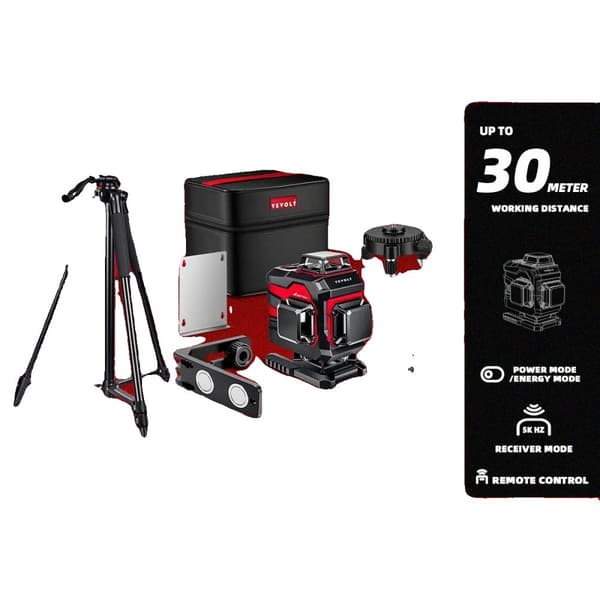 4D 360° Grøn Laser, ±0,2mm/m Nøjagtighed, Op til 30m Arbejdsafstand,TP-YVGLL4XS16B1P3x1