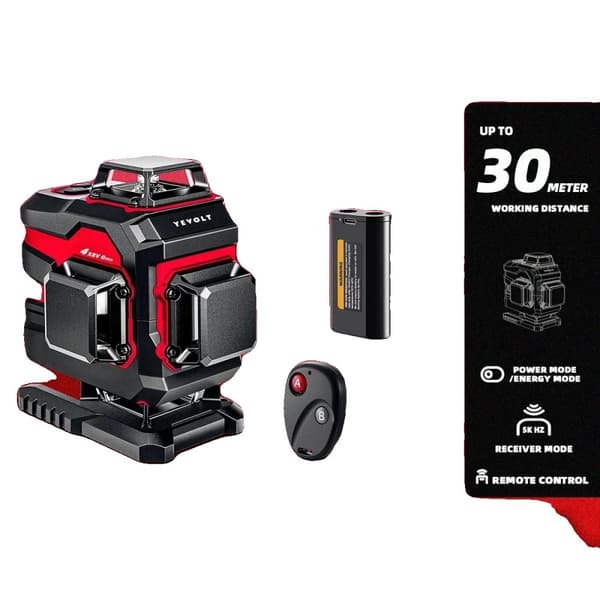 Volumetrisk laser niveau, 4-plan dækning, 30m rækkevidde,YVGLL4XS16P3x1