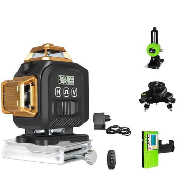 Grøn Laser Niveau, 16 Linjer, 20m Arbejdsradius,IE16Q2-DC11G-BL12