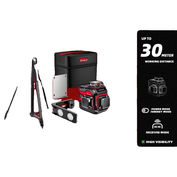 Laser Niveau Generator, 12-Linjers Måling, 30m Rækkevidde,TP-YVGLL4XS12B1P3x1