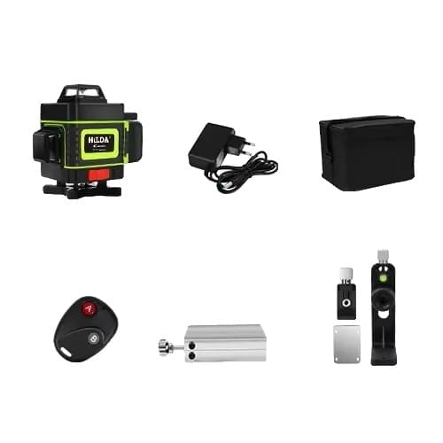 Laser Niveau, 16 Linjers Projektion, Selvnivellerende Funktion,4D LS082N