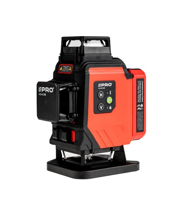 Batteridrevet grøn laser med flere linjer 4x360° PRO AQ4DG