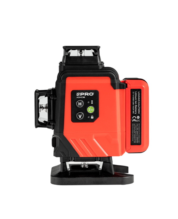 Batteridrevet grøn laser med flere linjer 4x360° PRO AQ4DG