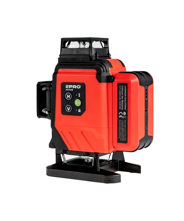 Batteridrevet grøn laser med flere linjer 4x360° PRO AQ4DG