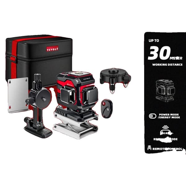 Ground-Mode Laser Niveau, 12-Linjers Måling, 30m Projektionsafstand,YVGLL4XS12TB2P3x1