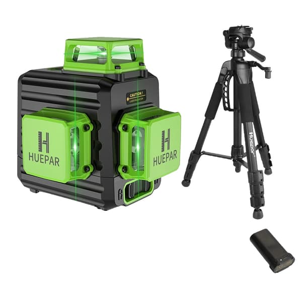 Vihreä laser-taso, 12 viivaa, itsetasaava,Aseta 5
