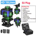 Pikkukuva 2 / 2: 4D 16 Viivaa Laser-taso, Itsetasaava, Korkea Tarkkuus,Set1 4D BL EU Plug