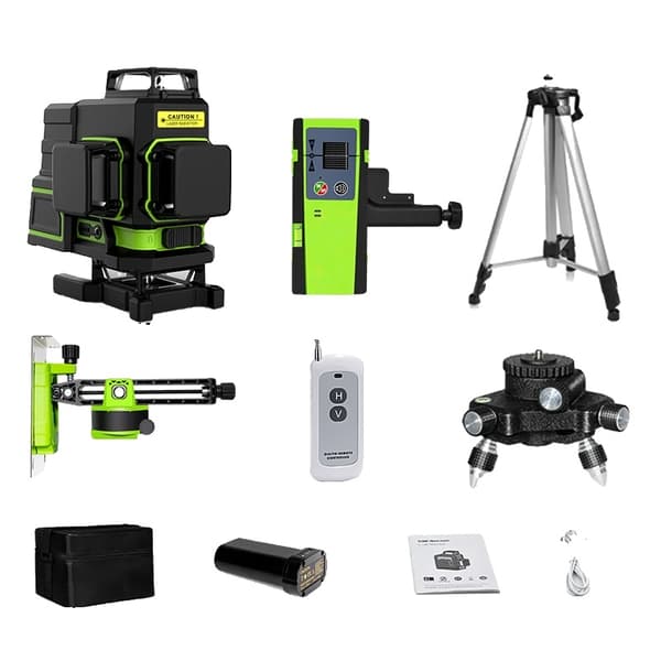 Vihreä säde laser-taso, 360° itsetasaus, pitkä akun käyttöikä,ME16R DC12G BL12 H15