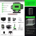Pikkukuva 2 / 2: 4D Laser-taso, 16 viivaa, IP54-luokiteltu,8 Rivi pidikkeellä-a