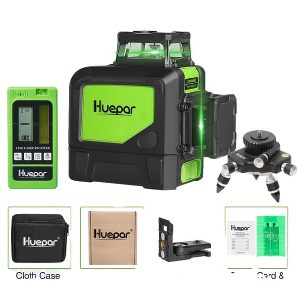 Huepar Laser Level, 360 asteen kattavuus, kestävä muotoilu,Pääkuva