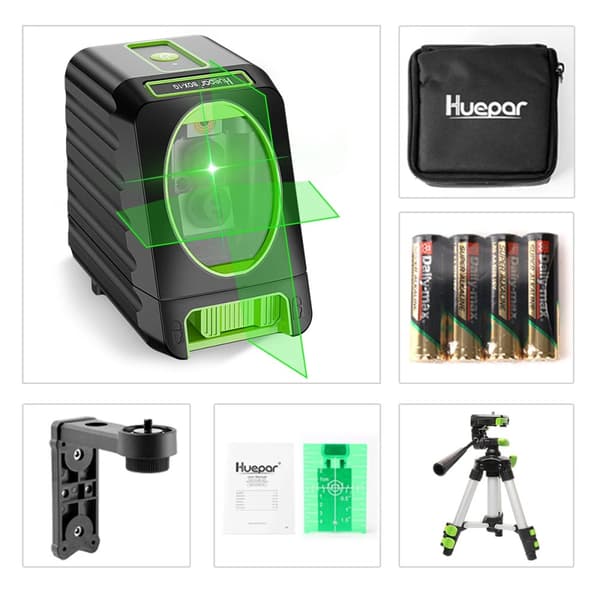 Laser Niveausæt, Grøn Stråle, Selvnivellerende,SÆT3