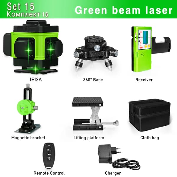 Laser-taso, Kaukosäädin, Pulssitila,IE12A-BL12-DC11G