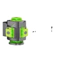Miniatyrbillede 1 af 2: 4D 16 Liners Laser Niveau, Høj Præcision 1mm/7m, Udvidet Rækkevidde 30m,4D 16Linjer Med Base