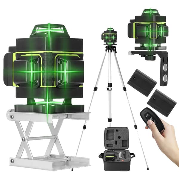 Monitoiminen laseritasoitustyökalu, 16 viivaa tarkkuus, itsesäätävä toiminto,1.2M