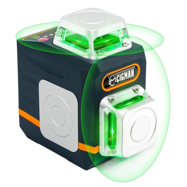 CIGMAN CM720 Laser Niveau, 2x360 Grad Dækning, Genopladeligt Batteri,CIGMAN CM720