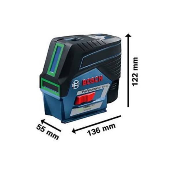 Laser - BOSCH PROFESSIONAL - GCL 2-50CG - 12V - Bluetooth - Grøn