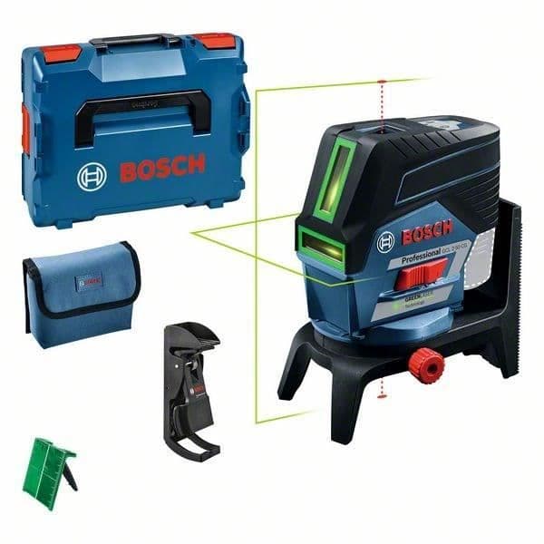 Bosch Professional GCL 2-50 CG -linjalaser ilman paristoja - Vihreä laser - Kantama 50 metriä - 0601066H03 musta, Sininen